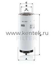 топливный фильтр MANN-FILTER WK9052X MANN-FILTER  - фото, характеристики, описание.