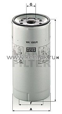 топливный фильтр MANN-FILTER WK1080/6X MANN-FILTER  - фото, характеристики, описание.