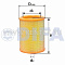 ФИЛЬТРУЮЩИЙ ЭЛЕМЕНТ ОЧИСТКИ ВОЗДУХА DIFA 4309-01 DIFA 4309-01