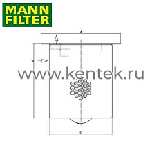 сепаратор воздух-масло MANN-FILTER LE135003x MANN-FILTER  - фото, характеристики, описание.