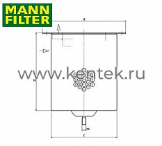  MANN-FILTER LE17007 MANN-FILTER  - фото, характеристики, описание.
