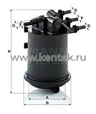топливный фильтр MANN-FILTER WK939/1 MANN-FILTER  - фото, характеристики, описание.