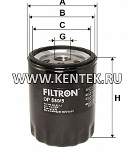навинчивающийся масляный фильтр (коробочного типа) FILTRON OP580/5 FILTRON  - фото, характеристики, описание.