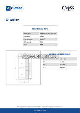 гидравлический фильтр элемент FILTREC WX312 FILTREC  - фото, характеристики, описание.
