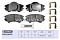 Торм. колодки дисковые передн. Opel Astra J 11- / Insignia A 08- / Zafira C 11-; Saab 9-5 10- (M2624412) MARSHALL