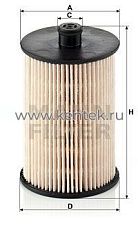 топливный фильтр без метал. частей MANN-FILTER PU823X MANN-FILTER  - фото, характеристики, описание.