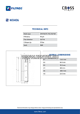 гидравлический фильтр элемент FILTREC WX406 FILTREC  - фото, характеристики, описание.