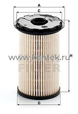 топливный фильтр без метал. частей MANN-FILTER PU7002X MANN-FILTER  - фото, характеристики, описание.