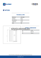 гидравлический фильтр элемент FILTREC WT258 FILTREC  - фото, характеристики, описание.
