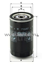 масляный фильтр MANN-FILTER W719/37 MANN-FILTER  - фото, характеристики, описание.