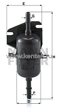 топливный фильтр MANN-FILTER WK510 MANN-FILTER  - фото, характеристики, описание.