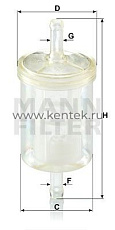 топливный фильтр MANN-FILTER WK43/13 MANN-FILTER  - фото, характеристики, описание.