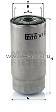 топливный фильтр MANN-FILTER WK845/7 MANN-FILTER  - фото, характеристики, описание.