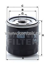 масляный фильтр MANN-FILTER W7032 MANN-FILTER  - фото, характеристики, описание.