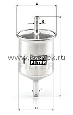 топливный фильтр MANN-FILTER WK66 MANN-FILTER  - фото, характеристики, описание.