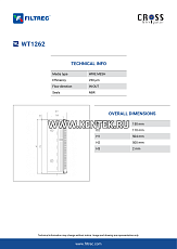 гидравлический фильтр элемент FILTREC WT1262 FILTREC  - фото, характеристики, описание.
