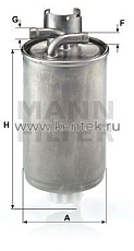 топливный фильтр MANN-FILTER WK829 MANN-FILTER  - фото, характеристики, описание.