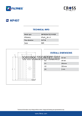 гидравлический фильтр элемент FILTREC WP407 FILTREC  - фото, характеристики, описание.