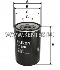 навинчивающийся масляный фильтр (коробочного типа) FILTRON OP626 FILTRON  - фото, характеристики, описание.