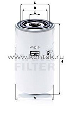 масляный фильтр MANN-FILTER W9019 MANN-FILTER  - фото, характеристики, описание.