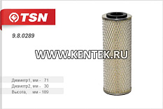 Фильтр топливный(элемент фильтрующий) TSN 9.8.0289 TSN  - фото, характеристики, описание.