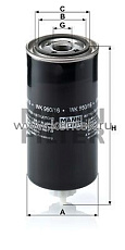 топливный фильтр MANN-FILTER WK950/16 MANN-FILTER  - фото, характеристики, описание.