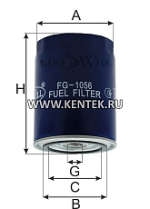 Фильтр топливный GOODWILL FG 1056 GOODWILL  - фото, характеристики, описание.