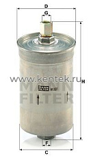 топливный фильтр MANN-FILTER WK853/1 MANN-FILTER  - фото, характеристики, описание.