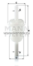 топливный фильтр IN-LINE MANN-FILTER WK31/4 MANN-FILTER  - фото, характеристики, описание.