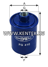 Фильтр топливный GOODWILL FG 410 GOODWILL  - фото, характеристики, описание.