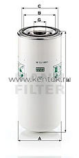 масляный фильтр MANN-FILTER W13145/1 MANN-FILTER  - фото, характеристики, описание.