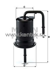 топливный фильтр MANN-FILTER WK614/45 MANN-FILTER  - фото, характеристики, описание.