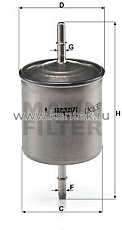 топливный фильтр MANN-FILTER WK832/2 MANN-FILTER  - фото, характеристики, описание.