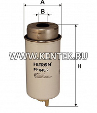 топливный фильтр коробочного типа FILTRON PP848/2 FILTRON  - фото, характеристики, описание.