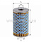 E10H01_фильтрующий элемент масл. OD58 ID18.5 H100! BMW, RVI, Same HENGST