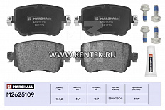 Торм. колодки дисковые задн. Audi A1 (8X) 10- /Q3 (8U) 13-; Skoda Octavia III (A7) 12-; VW Caddy IV 15- (M2625109) MARSHALL MARSHALL  - фото, характеристики, описание.