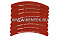 Накладки торм. компл. (2 рем.) (с заклеп.) WVA 19496 (M2194962) MARSHALL