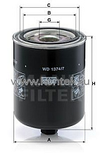 масляный фильтр высокого давления MANN-FILTER WD1374/7 MANN-FILTER  - фото, характеристики, описание.