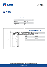 гидравлический фильтр элемент FILTREC WP550 FILTREC  - фото, характеристики, описание.