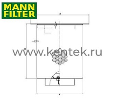 сепаратор воздух-масло MANN-FILTER LE9008 MANN-FILTER  - фото, характеристики, описание.