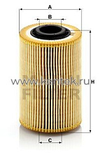 масляный фильтроэлемент без метал. частей MANN-FILTER HU924/2X MANN-FILTER  - фото, характеристики, описание.
