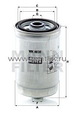 топливный фильтр MANN-FILTER WK8030 MANN-FILTER  - фото, характеристики, описание.