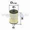 ФИЛЬТРУЮЩИЙ ЭЛЕМЕНТ ОЧИСТКИ ТОПЛИВА DIFA 6307 DIFA 6307