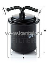 топливный фильтр MANN-FILTER WK711 MANN-FILTER  - фото, характеристики, описание.