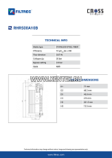 гидравлический фильтрэлемент FILTREC RHR500A10B FILTREC  - фото, характеристики, описание.