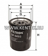 навинчивающийся масляный фильтр (коробочного типа) FILTRON OP545/2 FILTRON  - фото, характеристики, описание.