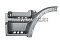 Крыло, корпус подножки серый пластик SMC лев MERCEDES о.н.9436601001 (M3101417) MARSHALL