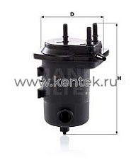 топливный фильтр MANN-FILTER WK939/8X MANN-FILTER  - фото, характеристики, описание.