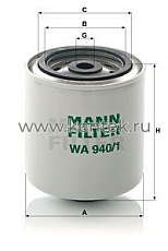 фильтр охлаждающей жидкости MANN-FILTER WA940/1 MANN-FILTER  - фото, характеристики, описание.