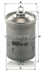 топливный фильтр MANN-FILTER WK830/6 MANN-FILTER  - фото, характеристики, описание.